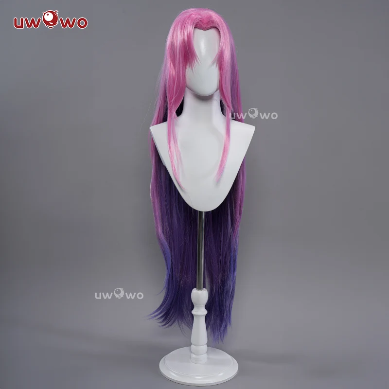 Uwowo Game Rose Cosplay  Wig Long Pink Hair