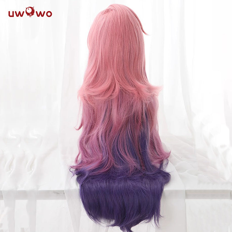 Uwowo Game Singer Cosplay Wig Pink Long Hair - Image 3
