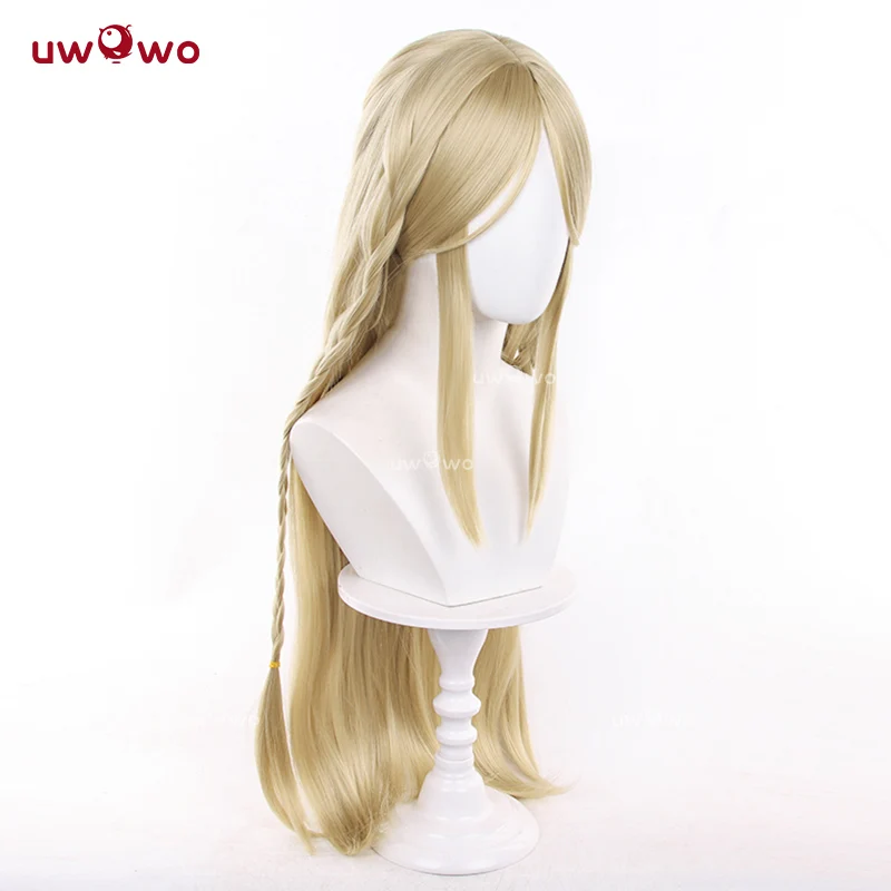 Uwowo Game Wuthering Waves Cartethyia WuWa Cosplay Wig Long Yellow Hair - Image 4