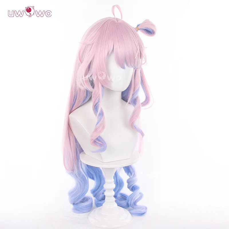 Uwowo Game Wuthering Waves Denia WuWa Cosplay Wig Long Pink Hair - Image 3