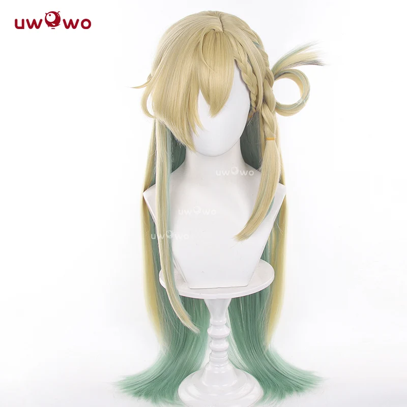 Uwowo Game Wuthering Waves Sigrika WuWa Cosplay Wig Long Orange Hair - Image 2