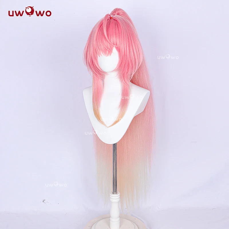 Uwowo Game Wuthering Waves WuWa Aemeath Cosplay Wig Long Pink Hair - Image 4