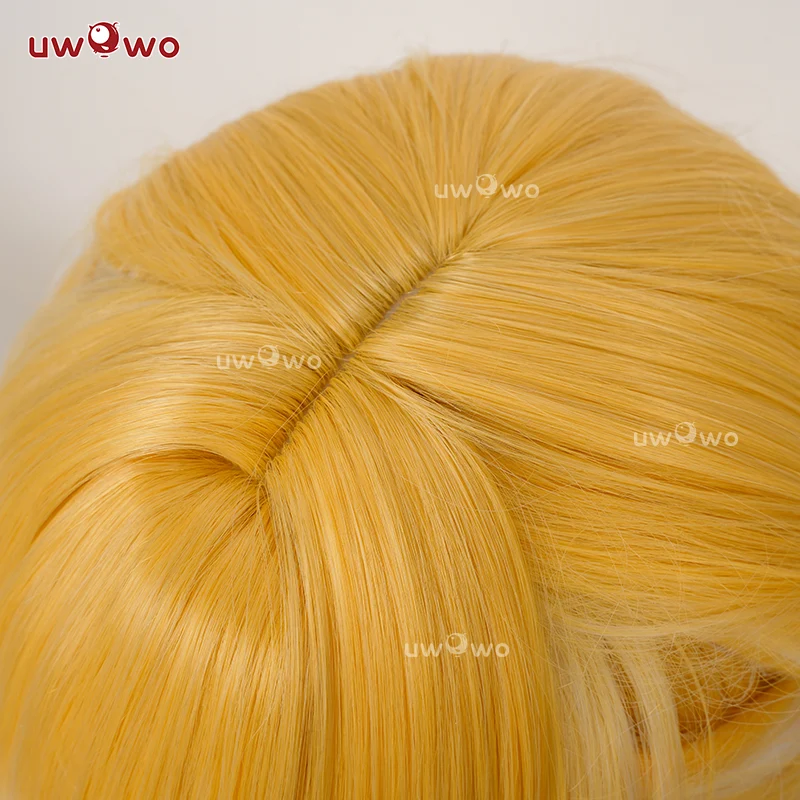 【Pre-sale】UWOWO Game Zenless Zone Zero ZZZ Ju Fufu Cosplay Wig Long Orange Yellow Hair - Image 4