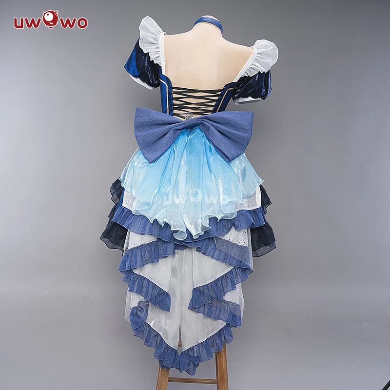 INSTOCK S-3XL Uwowo Genshin Impact Fanart Furina Focalors Hydro Archon Maid Cosplay Costume - Image 6