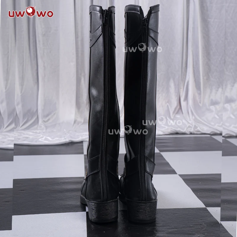 Uwowo Genshin Impact Fatui Harbingers Il Capitano The Captain Natlan Cosplay Shoes Boots - Image 5