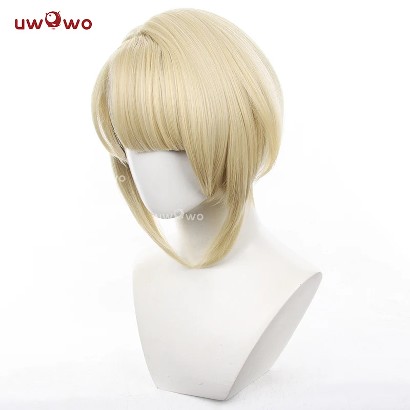 Uwowo Genshin Impact Fontaine Freminet Cosplay Wig Yellow Short Hair - Image 3