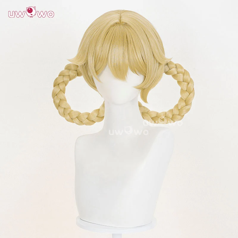 Uwowo Genshin Impact Jahoda Cosplay Wig Middle Green Hair - Image 2