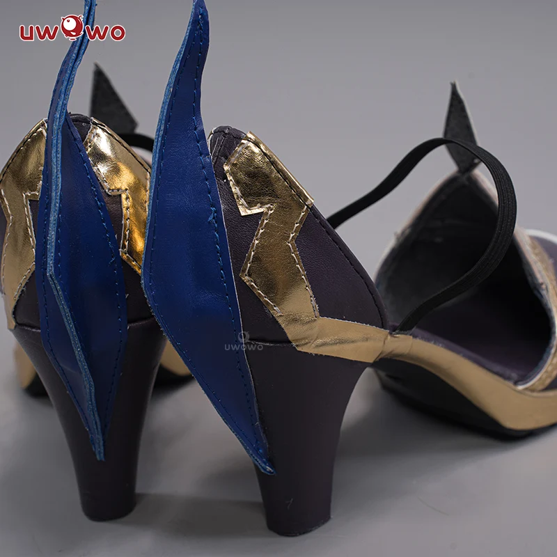 Uwowo Genshin Impact Yelan Liyue Hydro Female Cosplay Costume Shoes - Image 4