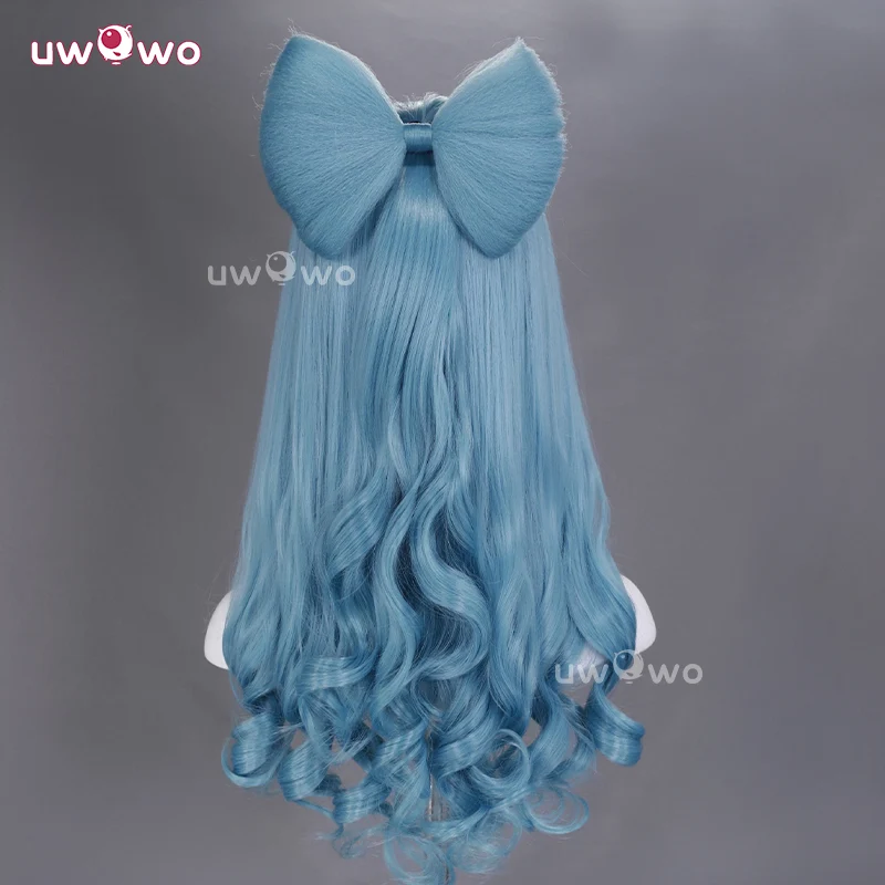 Uwowo Genshin Impact Yumemizuki Mizuki Cosplay Wig Long Blue Hair - Image 4