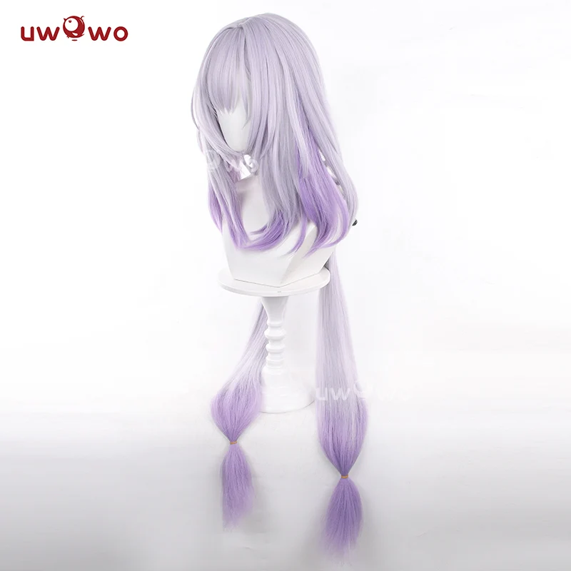 Uwowo Honkai: Star Rail Castorice Cosplay Wig Long Light Purple Hair - Image 2