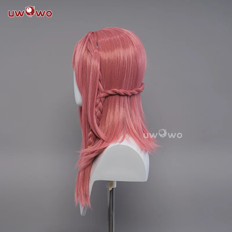 Uwowo Honkai Star Rail Cosplay Asta Wig Middle Pink Hair - Image 4