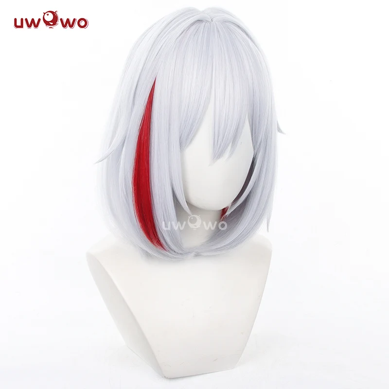 Uwowo Honkai Star Rail HSR Cosplay Wig Topz Silver Middle Hair - Image 4