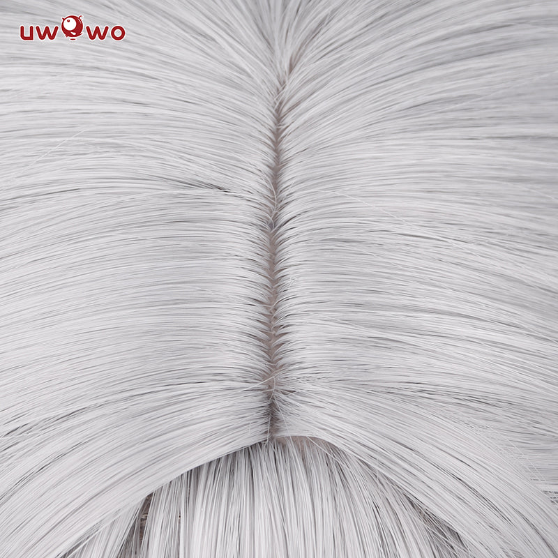Uwowo Honkai Star Rail Silver Wolf Hacker Stellaron Hunters HSR Cosplay Wig Middle Silver Wig - Image 6