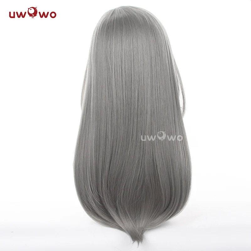 Uwowo Honkai Star Rail Stelle Female Trailblazer HSR Cosplay Wig Gray Heat Resistant Women Long Hair - Image 5