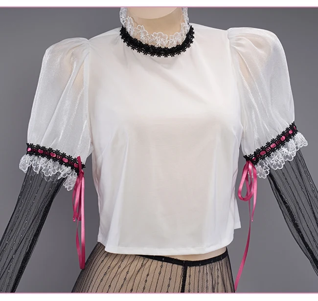 【In Stock】Uwowo Draculaura Vampire Spiderweb Cape Beret Gothic Dress Halloween Cosplay Costume - Image 5