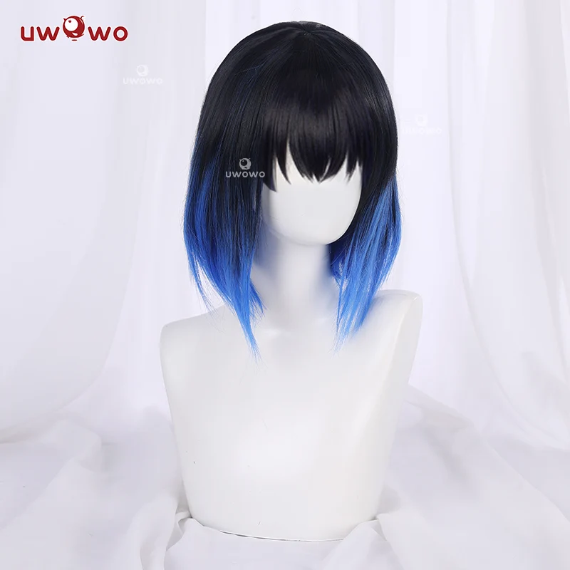 Uwowo New Version Hashibira Inosuke Cosplay Wig 30cm Short Hair - Image 2