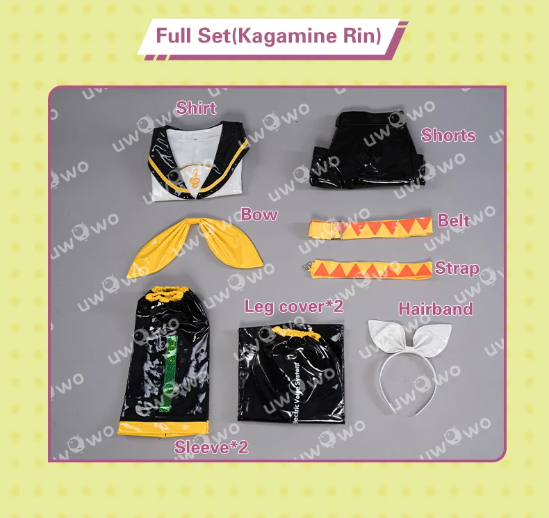 Uwowo V Singer  Rin  Len Twins Cosplay Costume - Image 7