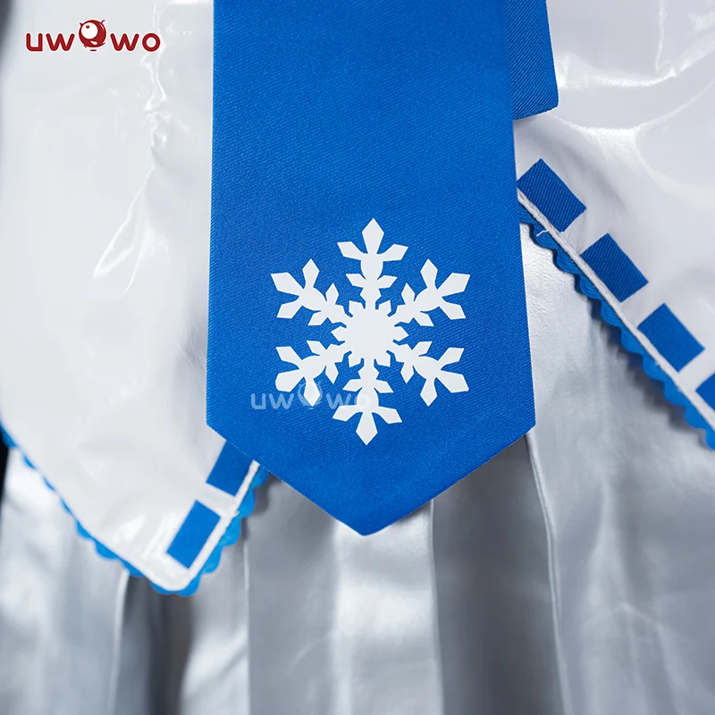 Uwowo V Singer Snow Girl Project Sekai Christmas Cosplay Costume - Image 4