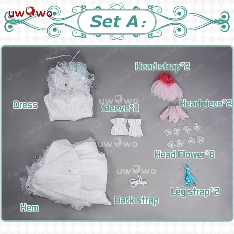 [Last Batch]【In Stock】Uwowo V Singer Start Flowers Collab Fairy Cosplay Costume - Image 7
