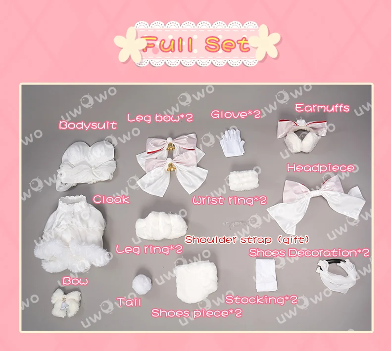 [Last Batch] 【In Stock】Uwowo V Singer SweetSweets Series White Christmas Cosplay Costume - Image 7