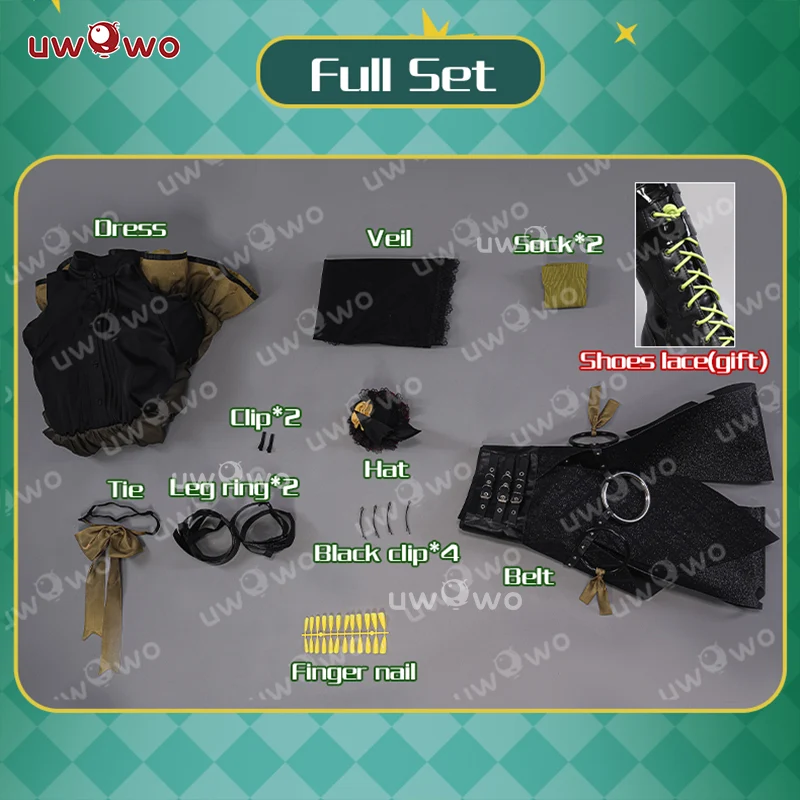 【Clearance】【In Stock】Uwowo V Singer Rascal Collab Witch Gothic Halloween Cosplay Costume - Image 9