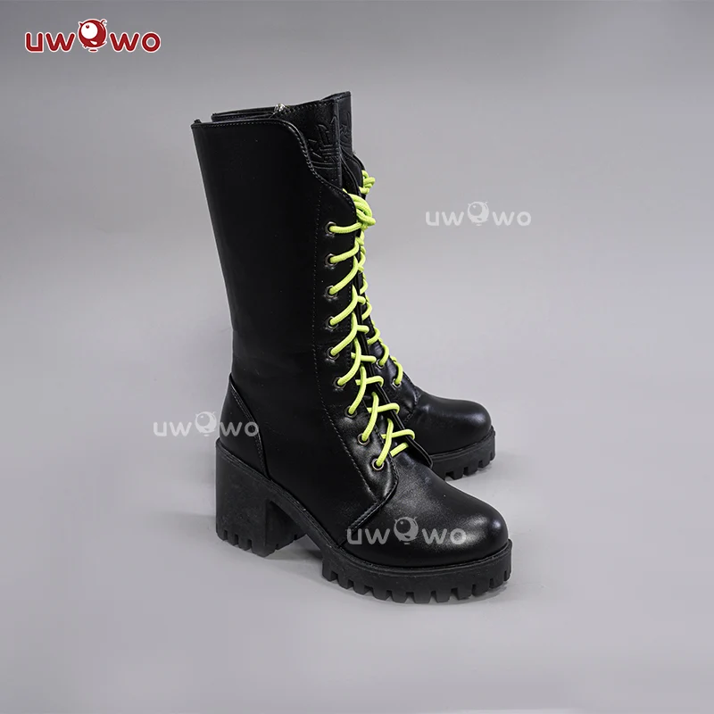 Uwowo V singer Rin Rascal Collab Witch Gothic Cosplay Shoes - Image 2
