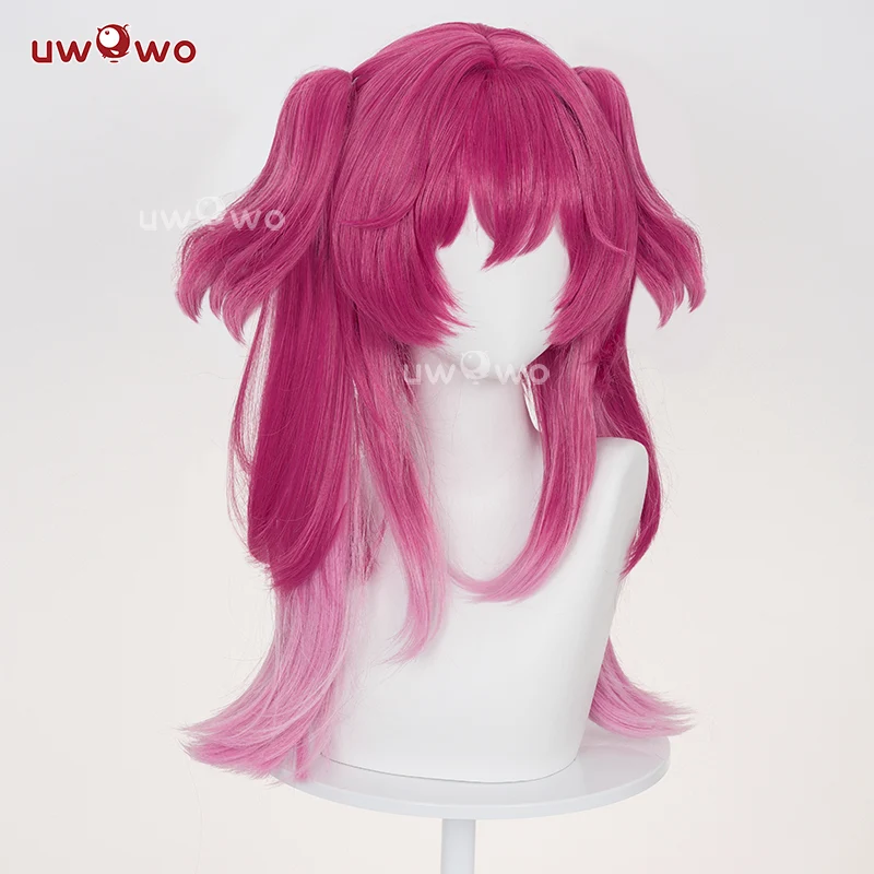 Uwowo Wuthering Waves Lupa Cosplay WIg Long Pink Hair - Image 3