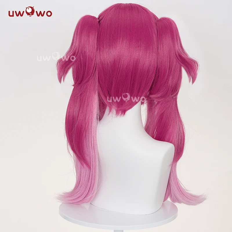 Uwowo Wuthering Waves Lupa Cosplay WIg Long Pink Hair - Image 4