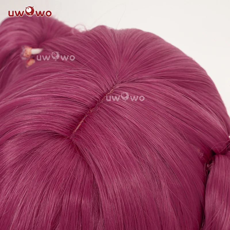 Uwowo Wuthering Waves Lupa Cosplay WIg Long Pink Hair - Image 5