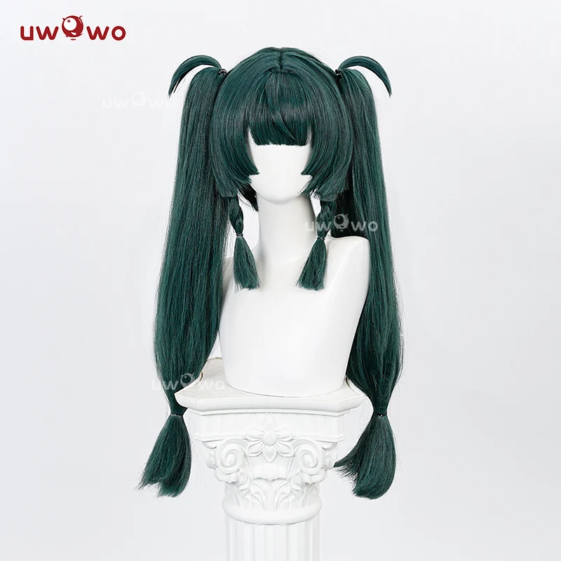 Uwowo Zenless Zone Zero QingYi Cosplay Wig Long Green Hair - Image 2