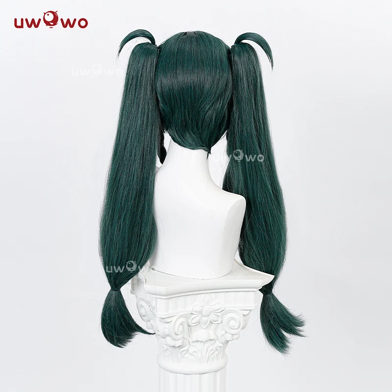 Uwowo Zenless Zone Zero QingYi Cosplay Wig Long Green Hair - Image 5